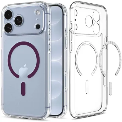 Obrázek produktu pro Spigen Ultra Hybrid MagSafe pro Apple iPhone 17 Pro Max / 18 Pro Max, průhledná/burgundská barva