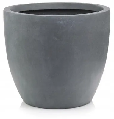 Produktbild von Polnix Großer Grauer Fiberclay-Blumentopf Rund