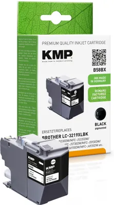 Produktbild von KMP B58BX Tintenpatrone schwarz komp. mit Brother LC-3219XLBK