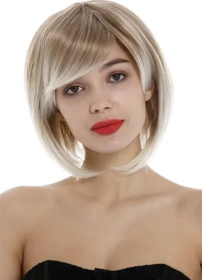 Produktbild von WIG ME UP Perücke kurz Bob Longbob Scheitel Blond gesträhnt 1215-27T613