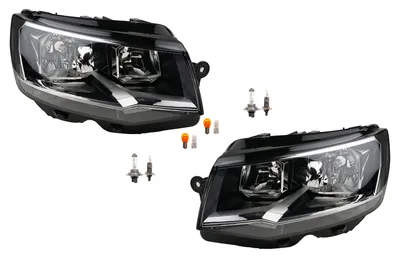 Produktbild von Scheinwerfer passend für VW Transporter T6 2015 Leuchtmittel Set Li. Re. 7E1941005 7E1941005A 7E1941005D 7E1941005E 7E1941005F 7E194100 Johns