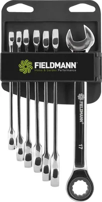 Obrázok produktu pre FIELDMANN FDN 1045 7 ks račňových kľúčov s pevnou hlavou, veľkosť 8, 10, 11, 12, 13, 14, 17, moderné balenie