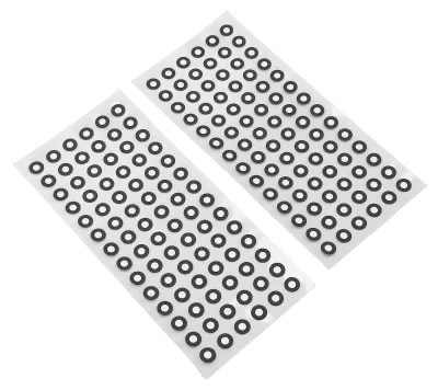 3D-Scanmarkierungsaufkleber, 20 Blatt, 1680 Stück, Ø 3/6 mm, reflektierend