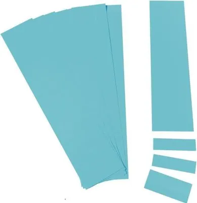 Produktbild von Einsteckkarten für 9,5mm Einsteckschiene 70x7,5mm VE=420 Stück blau