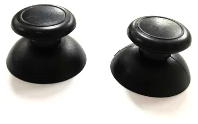 Thumbsticks Analog Stick Cap kompatibel für Nintendo Wii U controller, 2 Stück, black