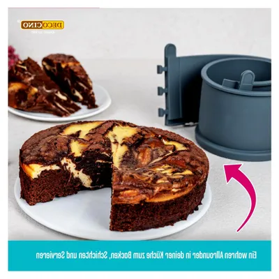 Produktbild von Springform Ø 18 cm - mit Porzellanboden - Backform mit Antihaftbeschichtung, geeignet für Kuchen und Torten - spülmaschinenfest