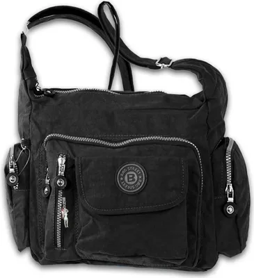 Immagine prodotto di Borsa Street nylon borsa donna nero 30x15x22 OTJ204S
