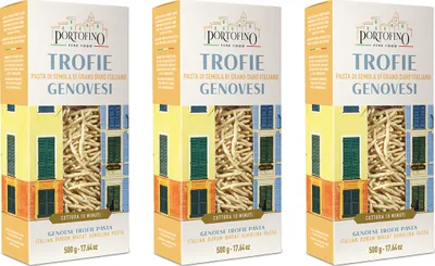 Immagine prodotto di Portofino Fine Food - Trofie Genovesi - Traditionelle ligurische Nudeln - 3 x 500 g