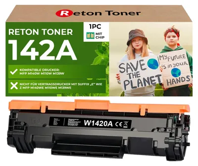 Produktbild von Fachgerecht aufbereitet für HP 142A W1420A Toner MIT recycelten Original CHIP