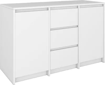Produktbild von BDW, Kommode mit Schubladen, Sideboard Wohnzimmer, 120x100cm, Weiß