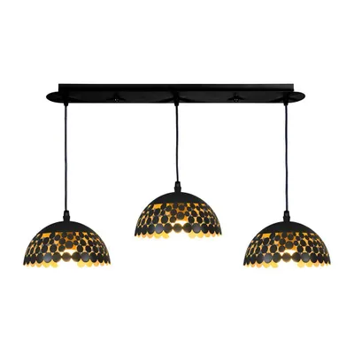 Produktbild von Pendelleuchte LISA BLACK 3xE27 von Milagro mit Metallschirm