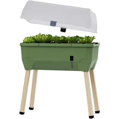 Obrázek produktu pro Gusta Garden SAMMY SALAD samozavlažovací truhlík s víkem, tmavě zelený