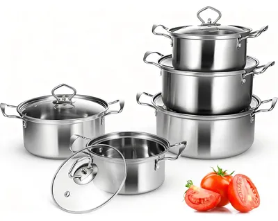 Productafbeelding van 10-delige pannenset voor inductiekookplaten