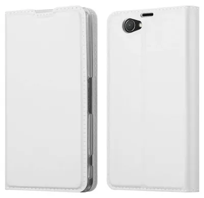 Immagine prodotto di Cadorabo custodia per cellulare per Sony Xperia Z1 COMPACT custodia protettiva in argento Cover Etui Book Case Booklet