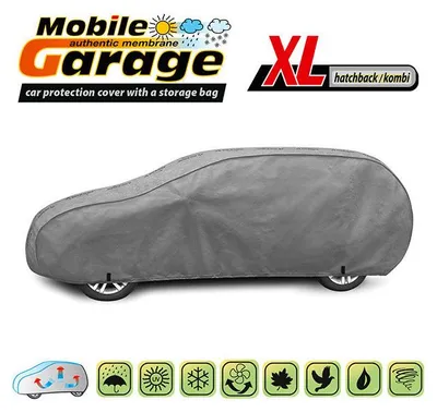Productafbeelding van Hoogwaardige kegelvormige afdekking voor combi- en hatchbackmodellen, serie "Mobile Garage", maat XL: 455–485 cm x 126–136 cm
