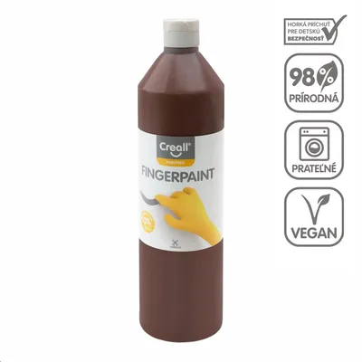 Produktbild von Creall Fingerfarbe - 750 ml - Braun