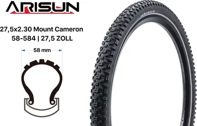 Produktbild von 27.5 Zoll Fahrrad Reifen Arisun Mount Cameron 27.5x2.30 MTB 58-584 K-Defense Reflex