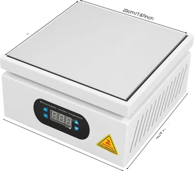 Produktbild von Elektrische Lötplatte, 700W Leistung, 20 cm Heizfläche, Silber, 220V