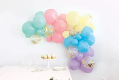 Produktbild von Ballon Girlande pastell Luftballongirlande