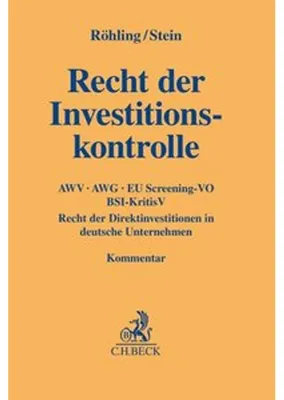 Immagine prodotto di Recht der Investitionskontrolle
