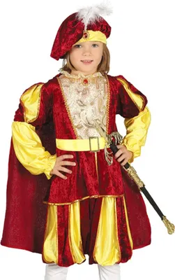 Mittelalter Kostüm Prinz Darius für Kinder 3-9 Jahre Märchen Prinzen Fasching Karneval Mottoparty Kinderfasching