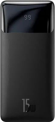 Obrázok produktu pre Baseus 20000mAh powerbank, 4-portová, LED, USB-C PD 15W, čierna
