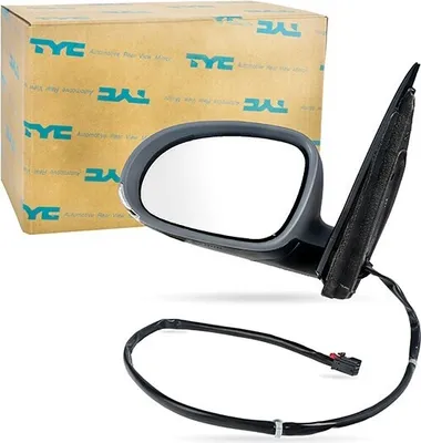 Produktbild von TYC 337-0094 Außenspiegel Seitenspiegel Links für VW Golf V Schrägheck (1K1) Asphärisch Beheizt Grundiert