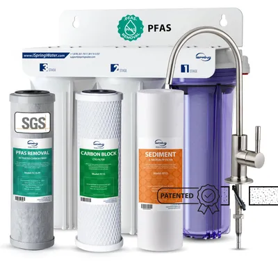 3-stufiges Wasserfiltersystem, PFAS-Reduktion, 10000 Gallonen