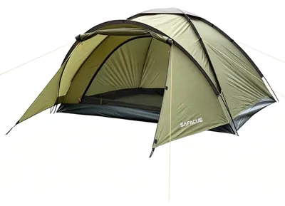 Productafbeelding van Koepeltent - 3 tot 4 personen - 190t polyester - Waterkolom 2000 mm - Lichtgewicht familietent