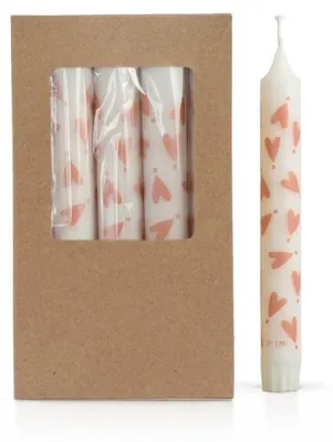 Obrázek produktu pro Svíčky Kimmi Stearin – Srdíčka – 1 balení