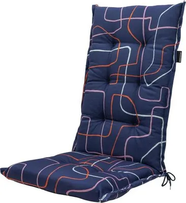 Produktbild von Madison Tuinstoelkussen hohe Rückenlehne 50x123 cm Joah Indigo, wasserabweisend, 50% Baumwolle, 50% Polyester