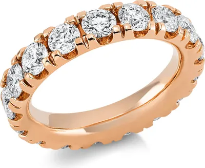 Produktbild von Memoire Ring aus 750 Gold Rotgold 17 Brillanten 3,76ct TW-SI B:5,1mm Innenumfang 56mm  Ø17.8mm