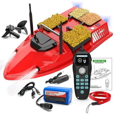 Immagine prodotto di Barca Plantat, Nadit si Momit iUni V803, 5200mAh, 4 vasche, 3kg, 500m, 15km/h