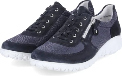 Produktbild von Waldläufer Low Sneaker HIROKO Damen Leder & Textil Blau Größe: 7