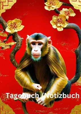 Produktbild von Tagebuch / Notizbuch Chinesische Tierkreis Affe