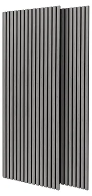 Immagine prodotto di Mozart - Set di 2 pannelli fonoassorbenti decorativi in legno 235x60 cm, grigio