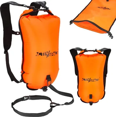 Produktbild von 3-in-1 aufblasbare Sicherheitsboje, Trockentasche + Rucksack