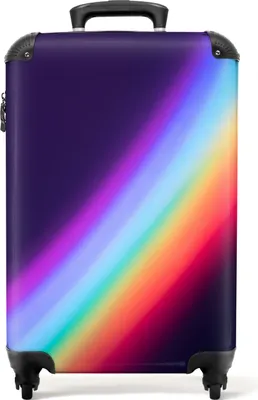 Obrázok produktu pre NoBoringSuitcases.com® - Fialový kufor - Vozík na príručnú batožinu - 55x35x25Kufr na príručnú batožinu 55x35x20 cm, 36L,