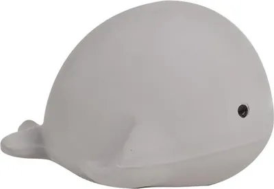 Obrázok produktu pre hračka do kúpeľa s hrkálkou veľryba 7 cm sivá