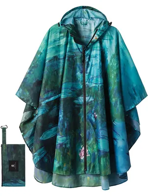 Immagine prodotto di Poncho impermeabile con cappuccio per adulti, marca SaphiRose, con tasche
