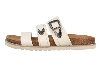 Produktbild von Fitters Footwear Pantoletten in Übergrößen Beige 2TM12004 Camille Beige große Damenschuhe