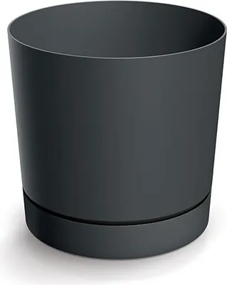 Zdjęcie produktu dla Doniczka z podstawkiem ciemny szary TUBO P DPOP110-419U