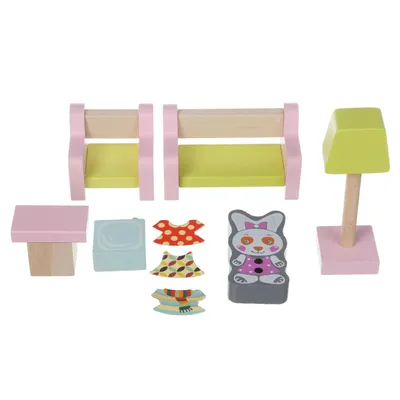 Zdjęcie produktu dla CUBIKA 15030 Salon – drewniane meble dla lalek