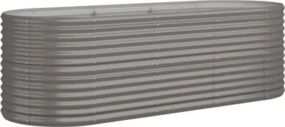 Obrázek produktu pro vidaXL Zvýšená postel Pozinkovaná ocel 224x80x68 cm Šedá