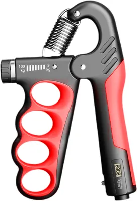 Produktbild von Handkrafttrainer, einstellbar von 5-100 kg, für Männer und Frauen, elektronischer Unterarmtrainer, Muskelaufbaugerät, Fitnessgerät