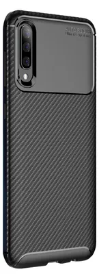 Produktbild von Handy Hülle für Samsung Galaxy A50 Carbon Look Cover Case Schutzhülle Farbe: Schwarz