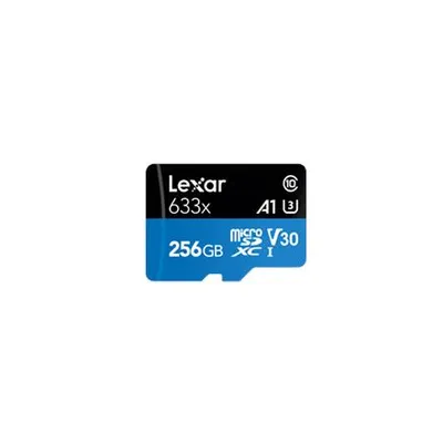 Immagine prodotto di Lexar 633x, 256 GB, MicroSDXC, Classe 10, UHS-I, 100 MB/s, 45 MB/s