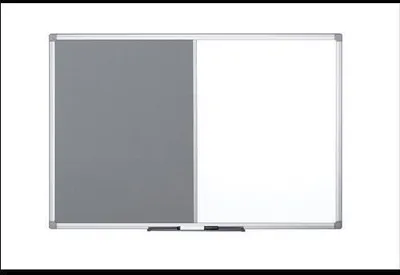 Produktbild von Bi-Office Maya Kombitafel Grau Filz/Magnetisch, 150x100cm