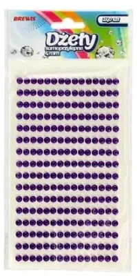Immagine prodotto di Adesivi autoadesivi viola da 4 mm, 240 pezzi - Brewis