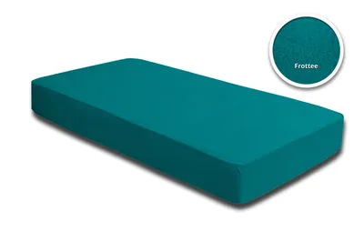 Produktbild von 2er Pack Frottee Spannbettlaken Spannbetttuch 90x200 140x200 180x200 Baumwolle, Größe:90x200 cm - 100x200 cm, Farbe:Petrol